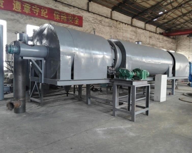 Бесдымная печь по карбонизации биомассы для производства древесного угля мощностью 800-1000 кг/ч