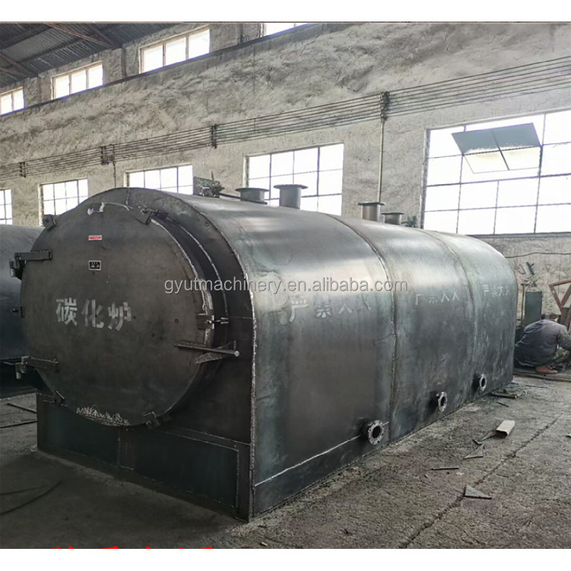8-10h Время карбонизации Горизонтальный воздушный поток Уголь карбонизации Печь для кокосовой раковины