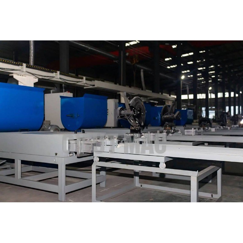 Гидравлическая линия по производству блоков деревянных поддонов для переработки пиломатериалов и деревянных лопастей