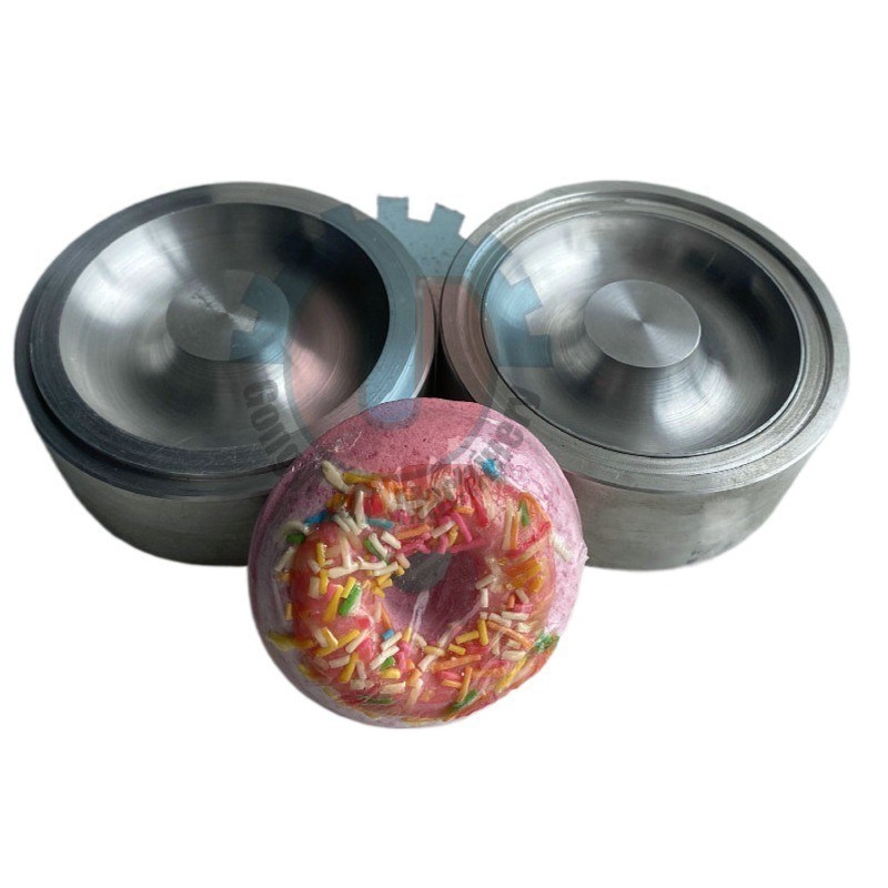 Машина для изготовления шаров для ванной бомбы 65 мм Металлическая полусфера с прокаленным краем пузырьковая ванная плесень