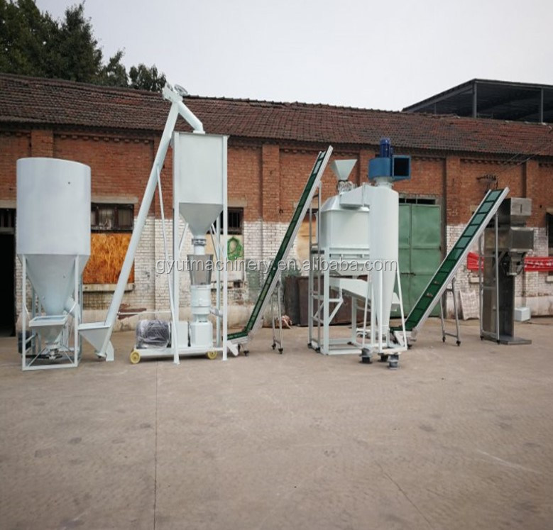 Машина для переработки продуктов питания из пшеничных отрубей мощностью 100 кг Смеситель для кормов для птицы