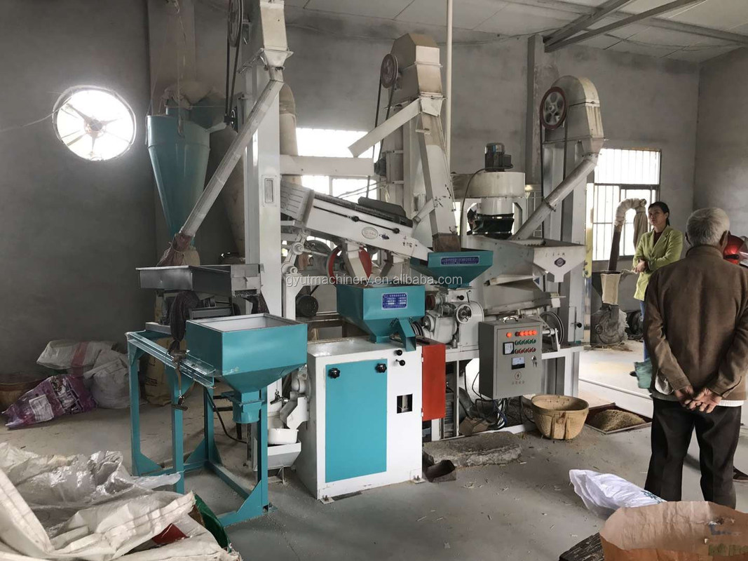 Фермы Машины для измельчения риса с каменным очистителем Сельское хозяйство Полировщик риса, цветосортировщик, упаковочные машины