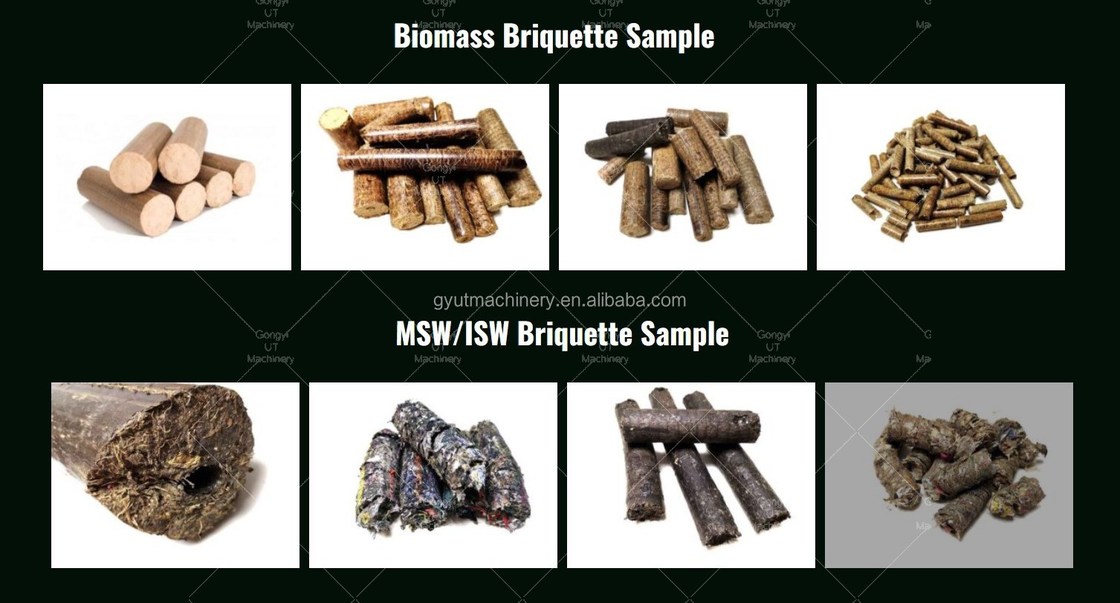 1.2T Многофункциональная деревянная брикетная машина для твердых брикетов из отходов биомассы