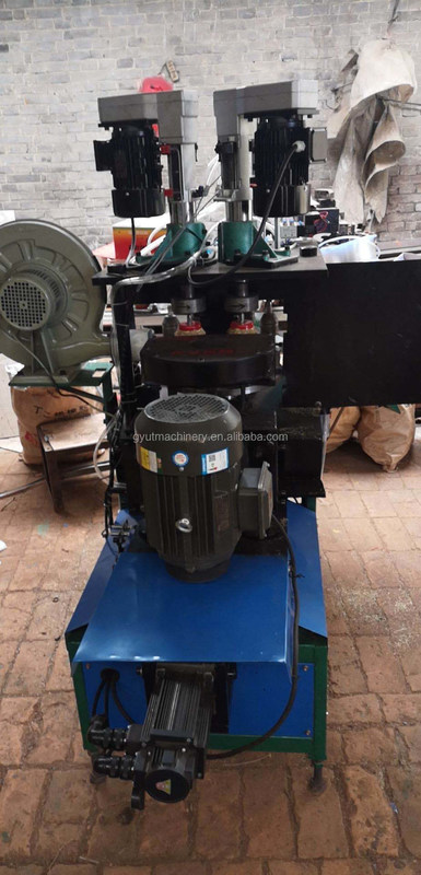 220в Скрученный с узловым бефлом Нержавеющая сталь Машина для изготовления щетки из проволоки с 2 отверстиями / час