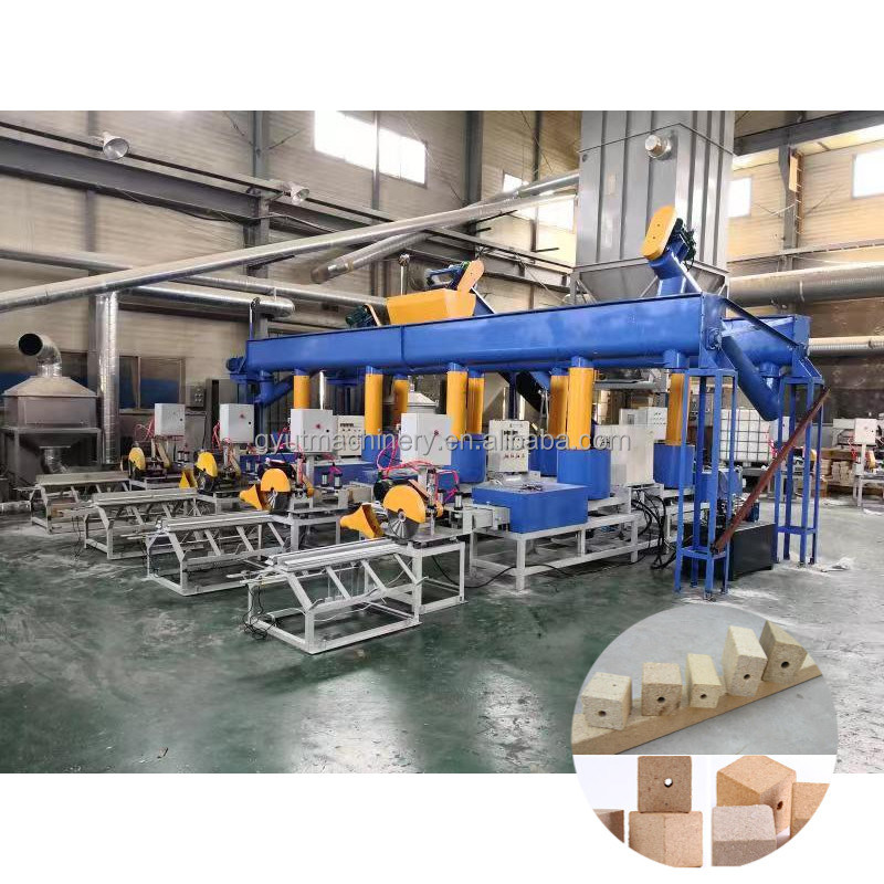 Отходы пиломатериалов, перерабатываемые на деревянных блоках, горячие прессовые машины с давлением 550-700 кг/м3