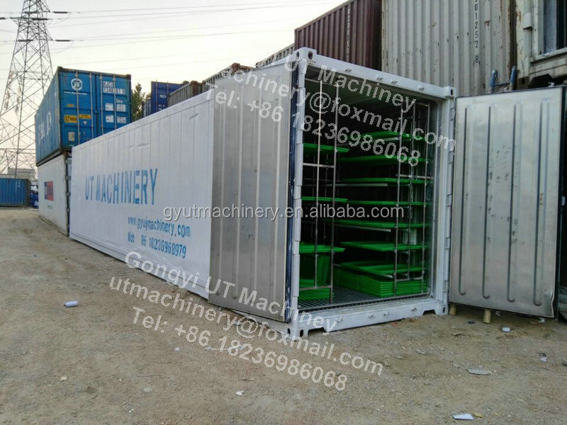 Гидропоническая система мощностью 2400 Вт для производства 1000 кг кормовой травы в день и производства соевого молока